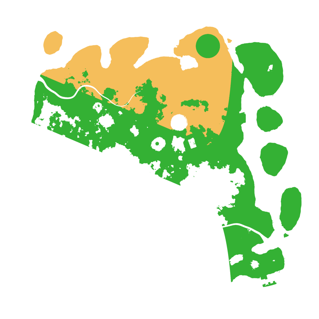 Biome Rust Map: Procedural Map, Size: 3500, Seed: 470869074
