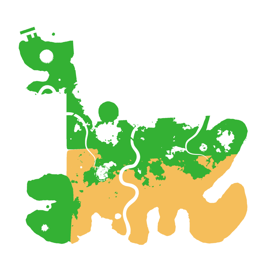 Biome Rust Map: Procedural Map, Size: 3500, Seed: 46632224