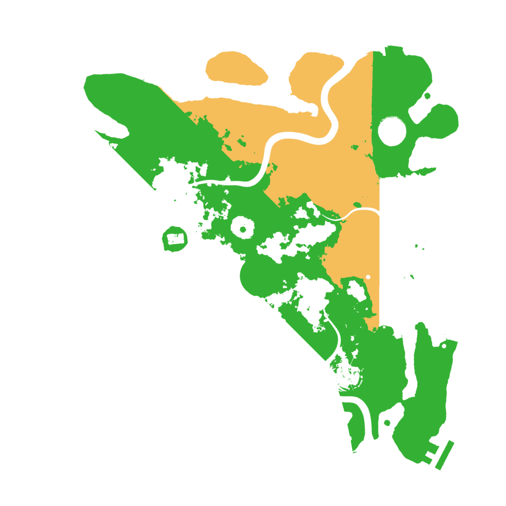 Biome Rust Map: Procedural Map, Size: 3300, Seed: 891275302