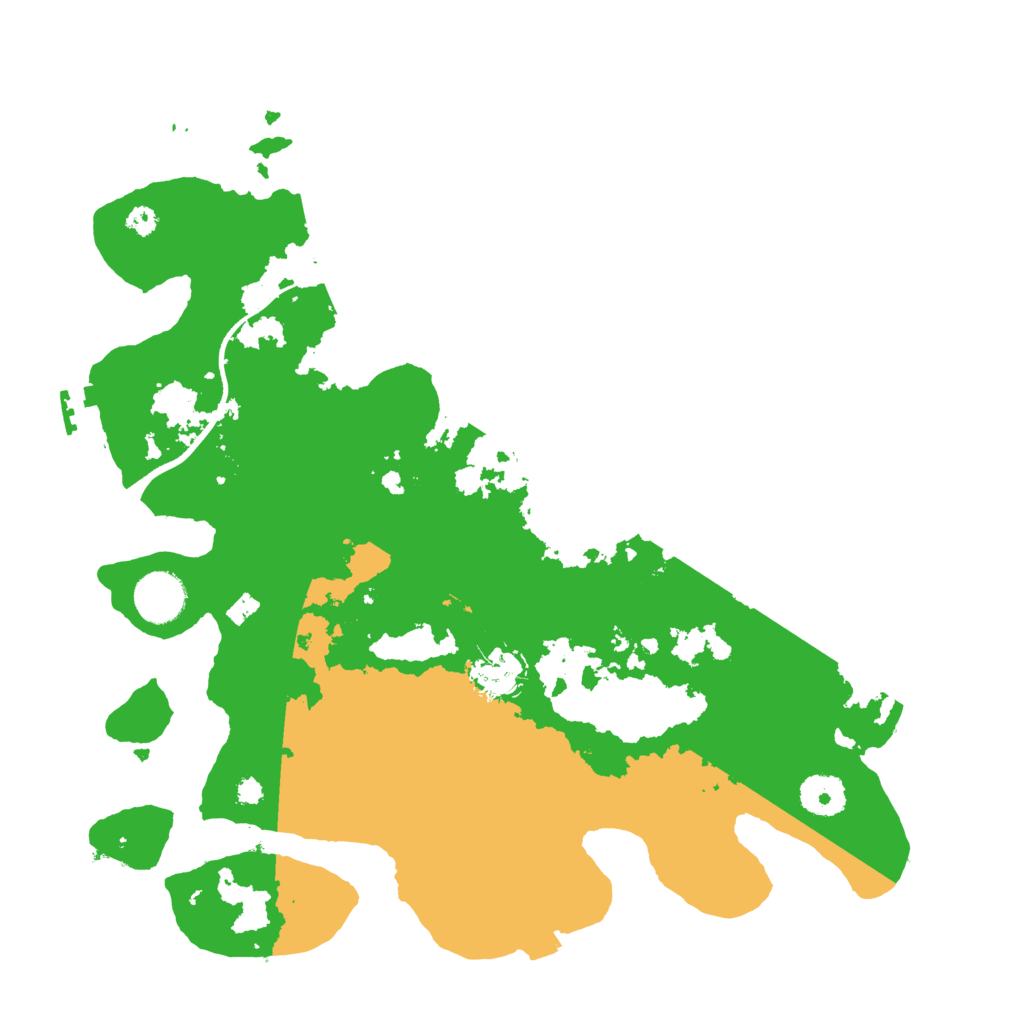 Biome Rust Map: Procedural Map, Size: 3500, Seed: 1262526864