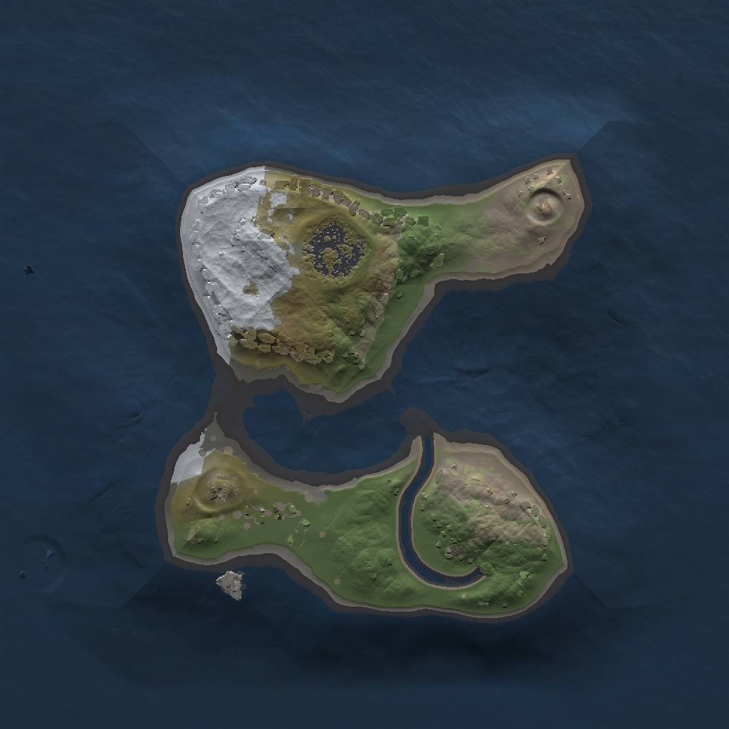 Rust Map: Procedural Map, Size: 1350, Seed: 4231658, 3 Monuments