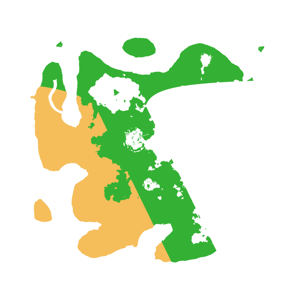 Biome Rust Map: Procedural Map, Size: 2500, Seed: 1235