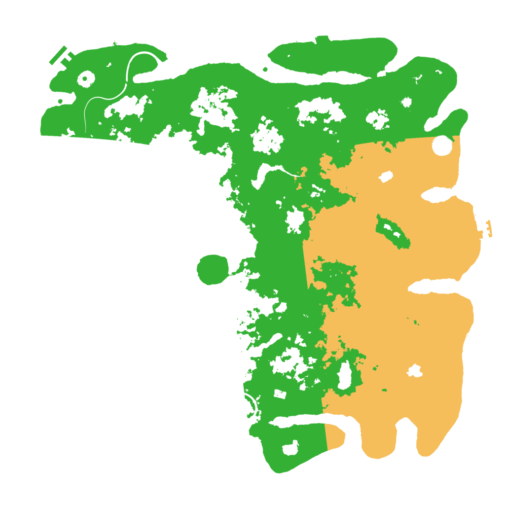 Biome Rust Map: Procedural Map, Size: 4500, Seed: 419417191