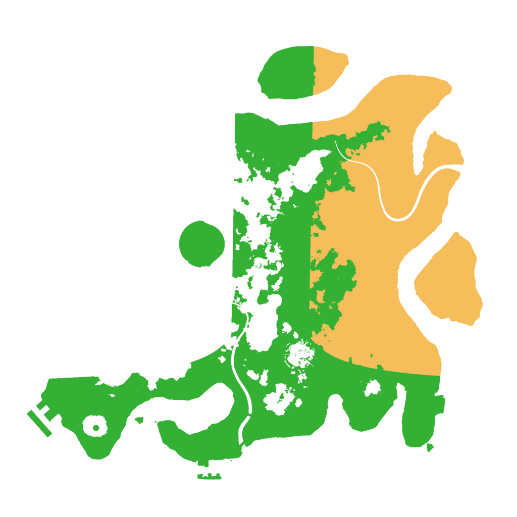 Biome Rust Map: Procedural Map, Size: 3300, Seed: 51515
