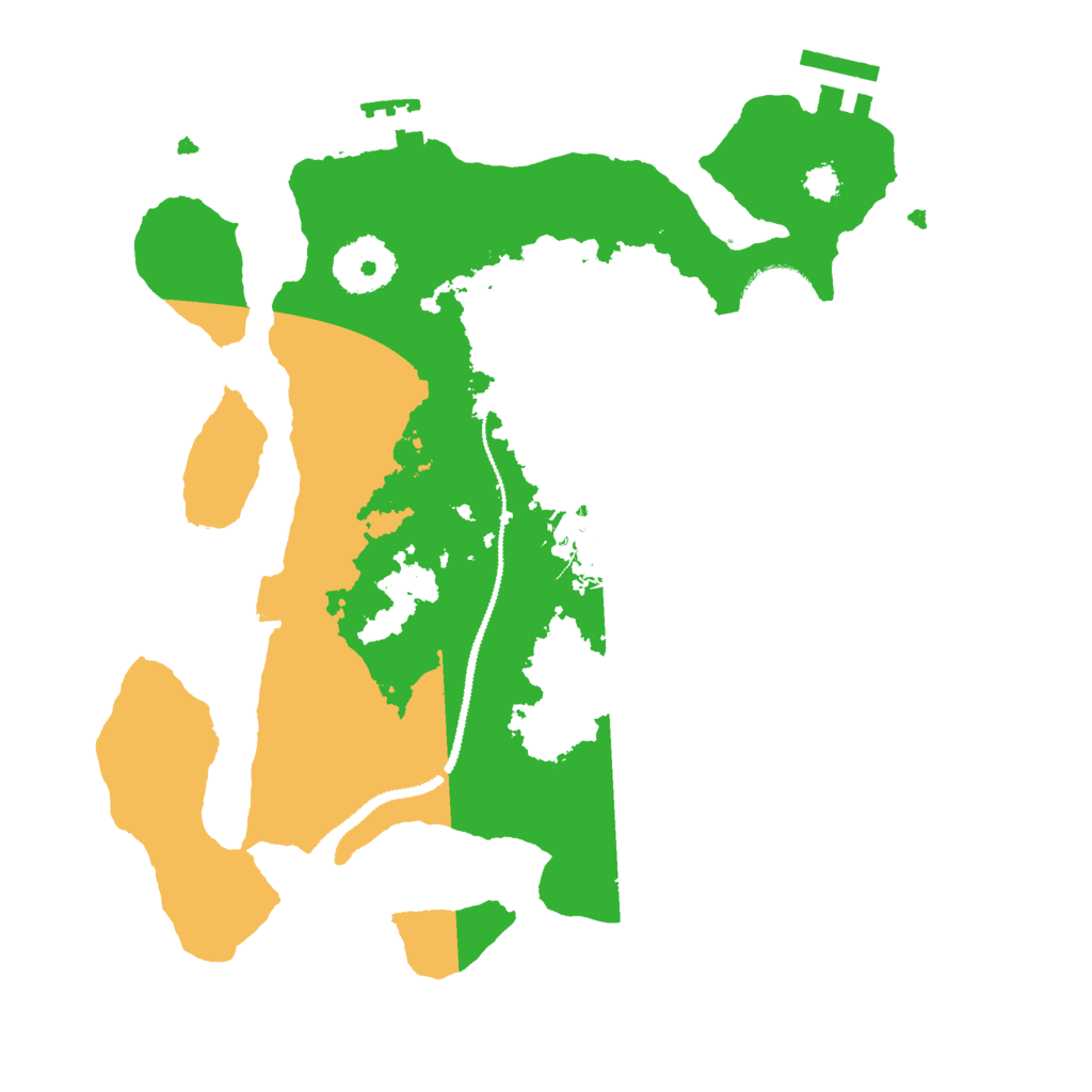 Biome Rust Map: Procedural Map, Size: 2800, Seed: 128004439