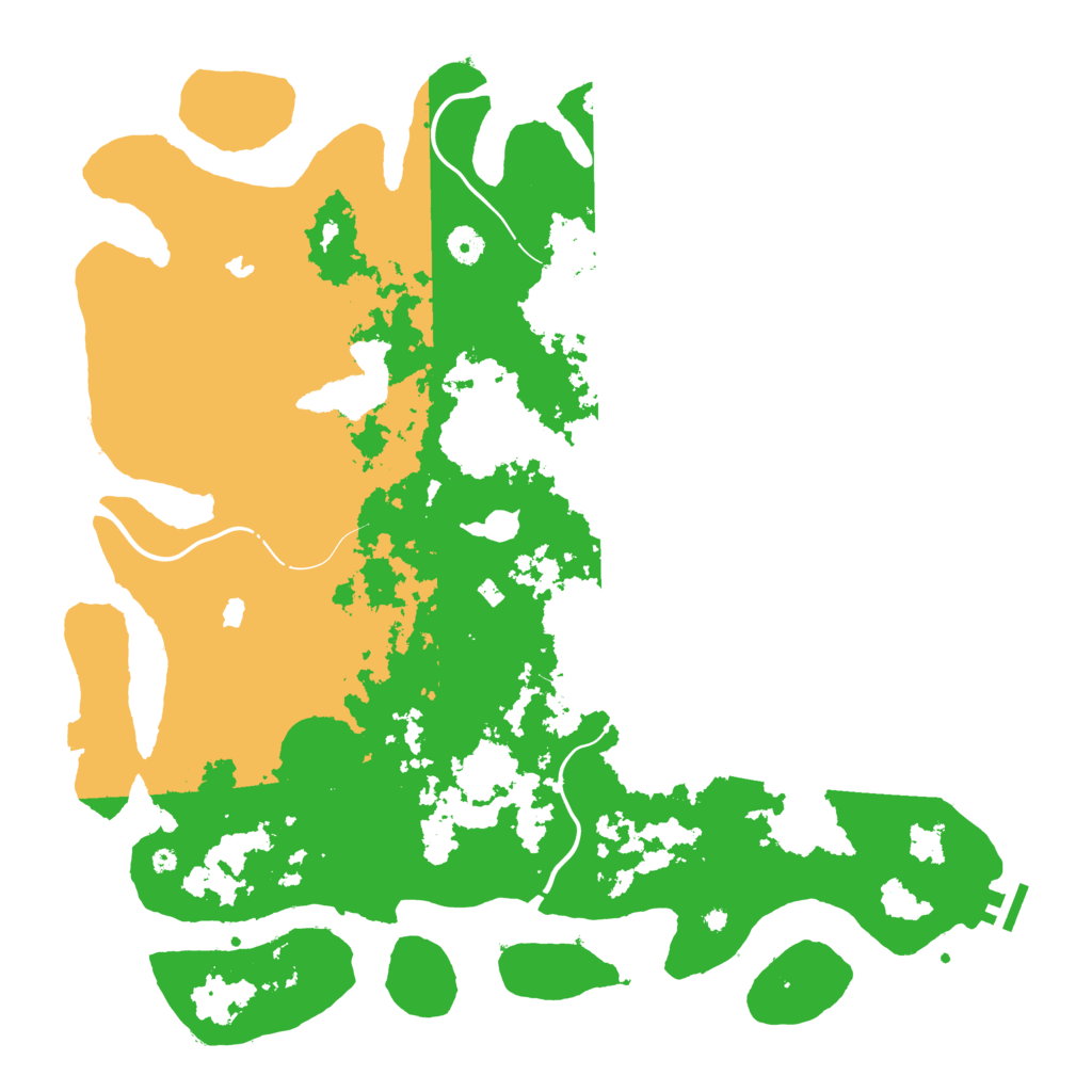 Biome Rust Map: Procedural Map, Size: 4500, Seed: 15193