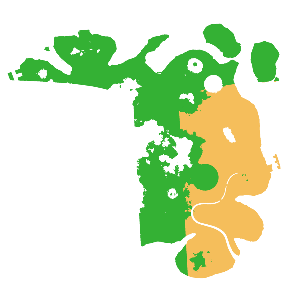 Biome Rust Map: Procedural Map, Size: 3000, Seed: 2075128186