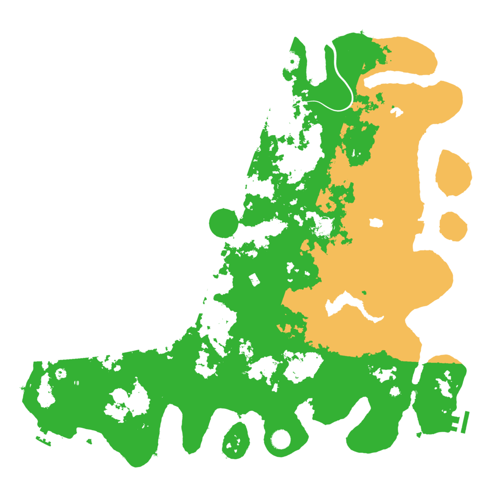 Biome Rust Map: Procedural Map, Size: 4500, Seed: 35524084