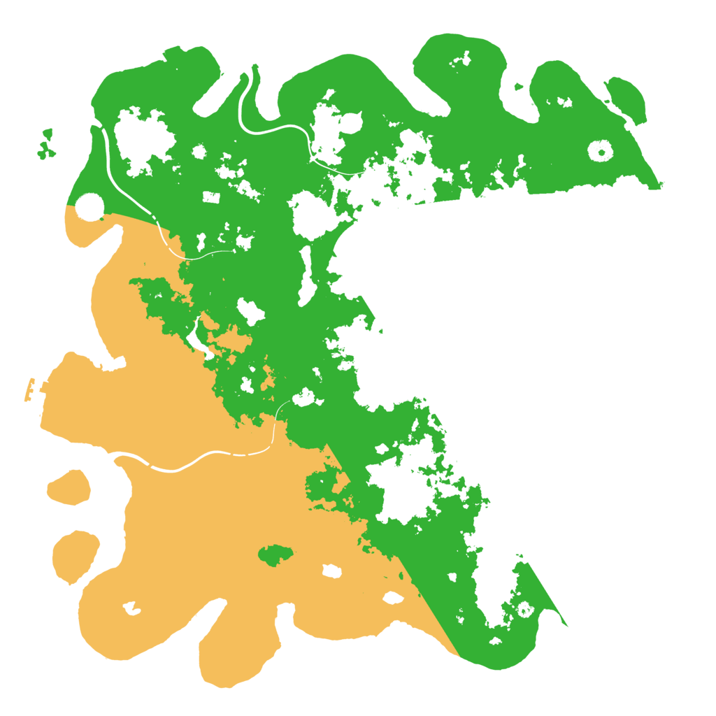 Biome Rust Map: Procedural Map, Size: 4500, Seed: 841401349