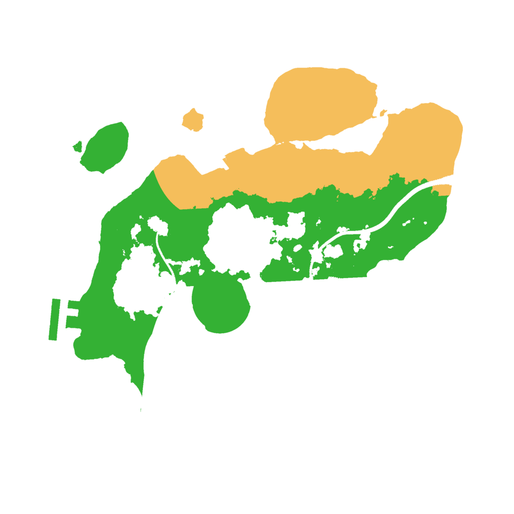 Biome Rust Map: Procedural Map, Size: 2500, Seed: 880903