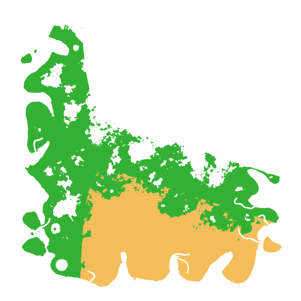 Biome Rust Map: Procedural Map, Size: 4500, Seed: 198220805