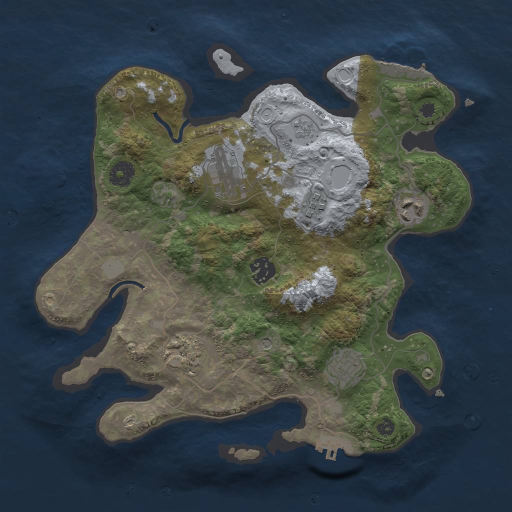 Rust Map: Procedural Map, Size: 3000, Seed: 169815, 13 Monuments