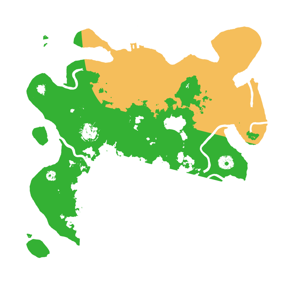 Biome Rust Map: Procedural Map, Size: 3000, Seed: 4093271