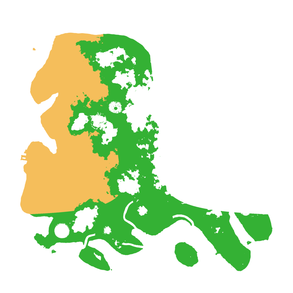 Biome Rust Map: Procedural Map, Size: 3500, Seed: 999000555
