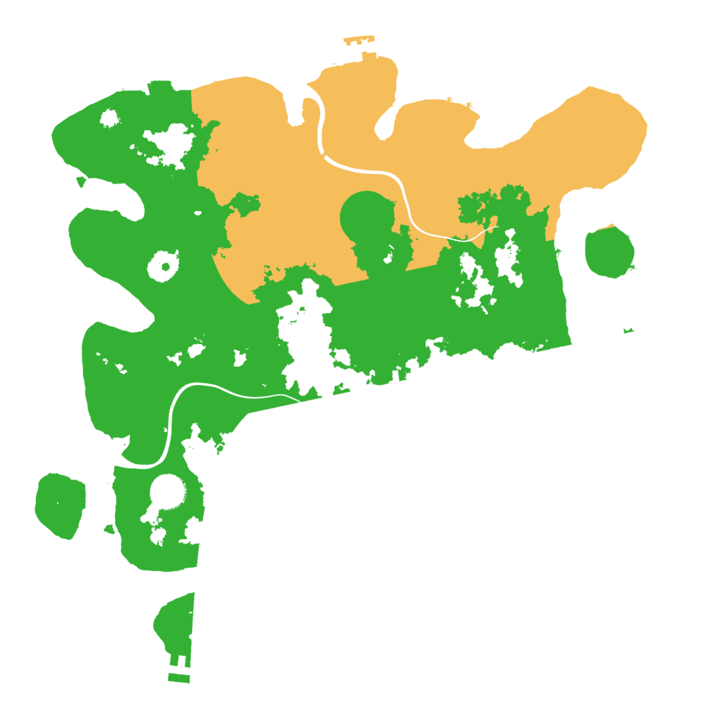 Biome Rust Map: Procedural Map, Size: 3500, Seed: 68426797