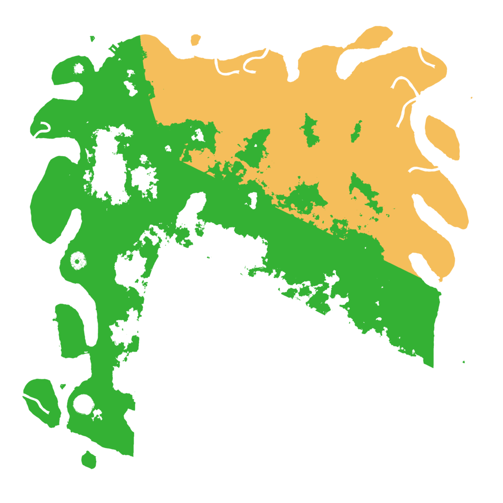 Biome Rust Map: Procedural Map, Size: 4500, Seed: 345632122