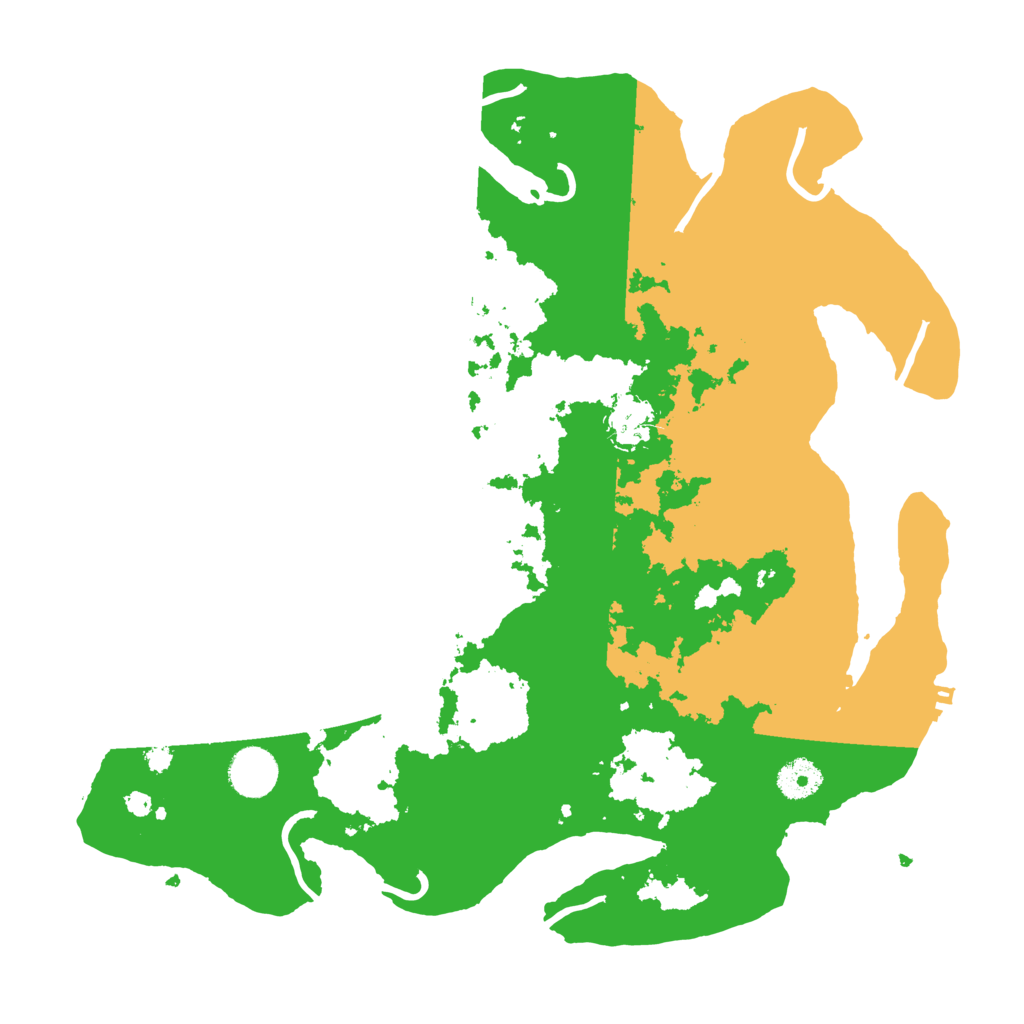 Biome Rust Map: Procedural Map, Size: 3700, Seed: 6546351