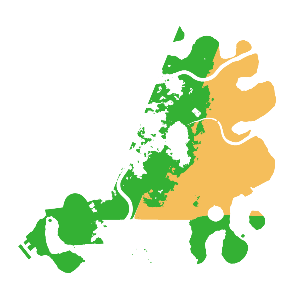 Biome Rust Map: Procedural Map, Size: 3500, Seed: 1233455