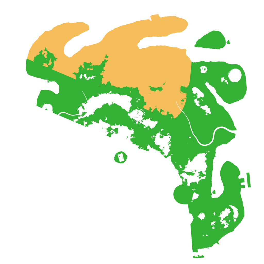 Biome Rust Map: Procedural Map, Size: 3600, Seed: 913767423