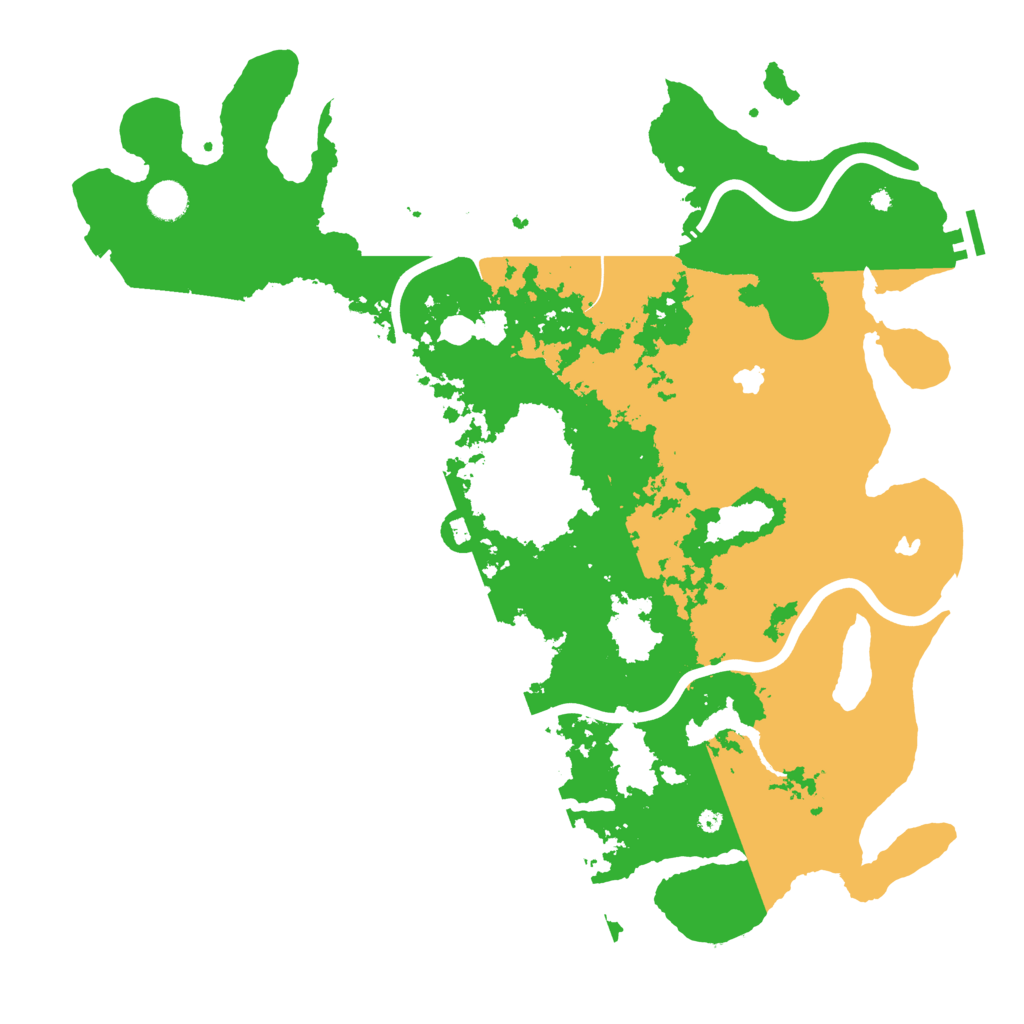 Biome Rust Map: Procedural Map, Size: 4500, Seed: 404965895