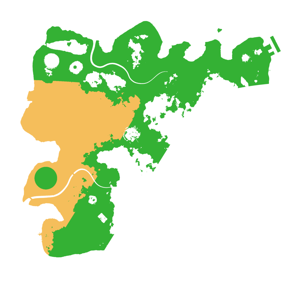 Biome Rust Map: Procedural Map, Size: 3500, Seed: 416405830