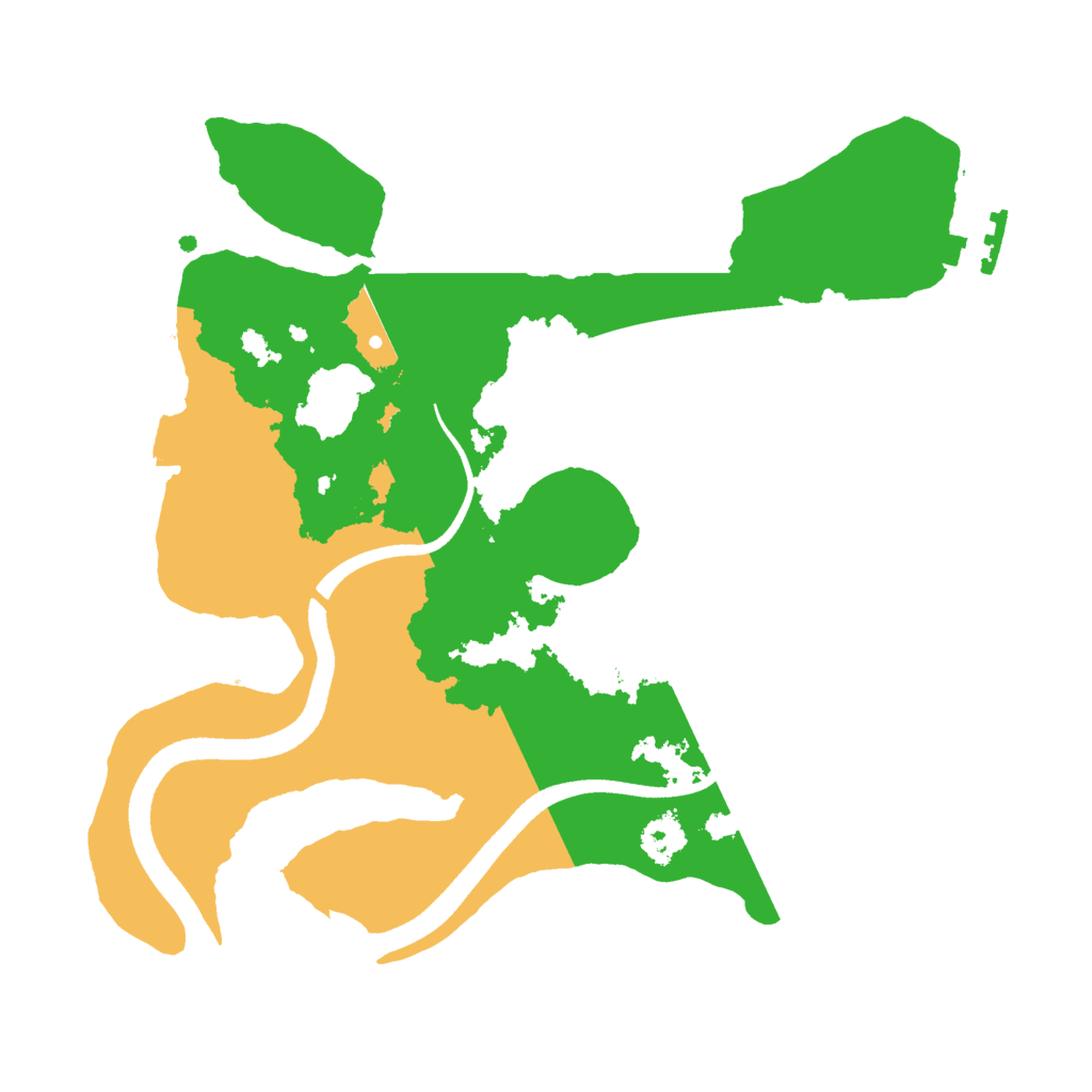 Biome Rust Map: Procedural Map, Size: 2500, Seed: 1084067315