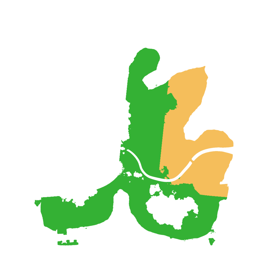 Biome Rust Map: Procedural Map, Size: 2000, Seed: 44778