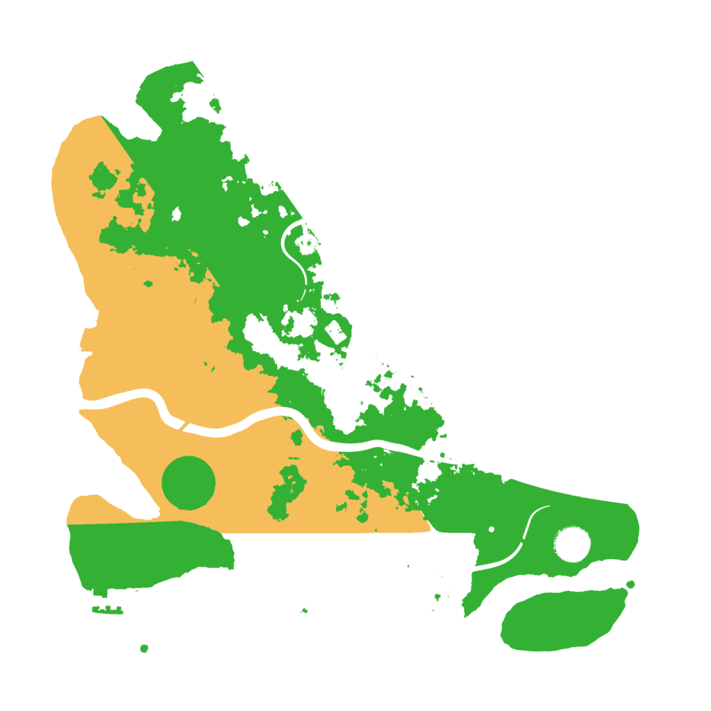 Biome Rust Map: Procedural Map, Size: 3500, Seed: 770257271
