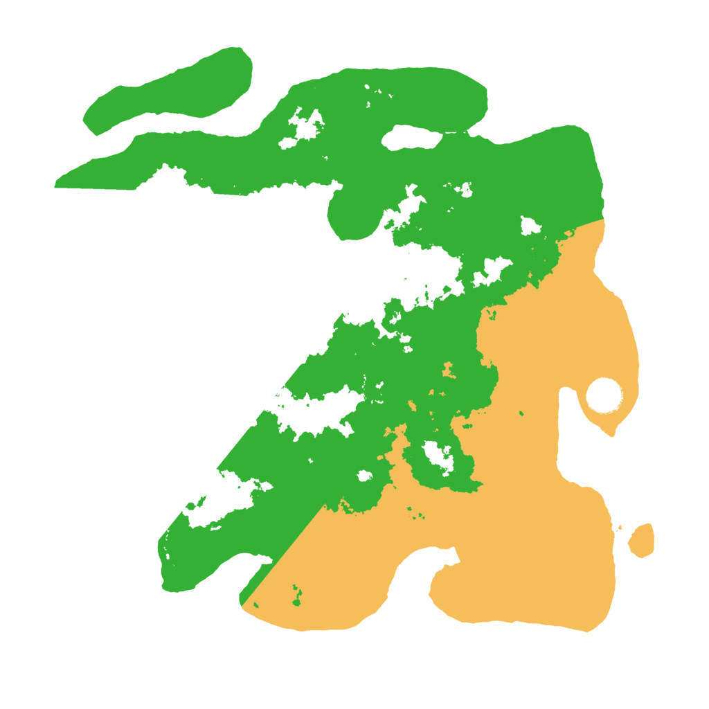 Biome Rust Map: Barren, Size: 3500, Seed: 491948732