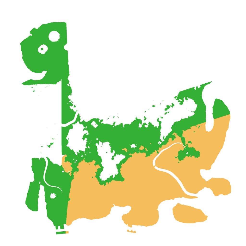 Biome Rust Map: Procedural Map, Size: 3950, Seed: 27969