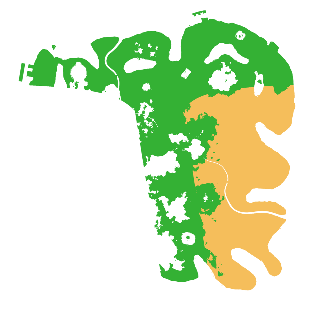 Biome Rust Map: Procedural Map, Size: 3500, Seed: 102973650