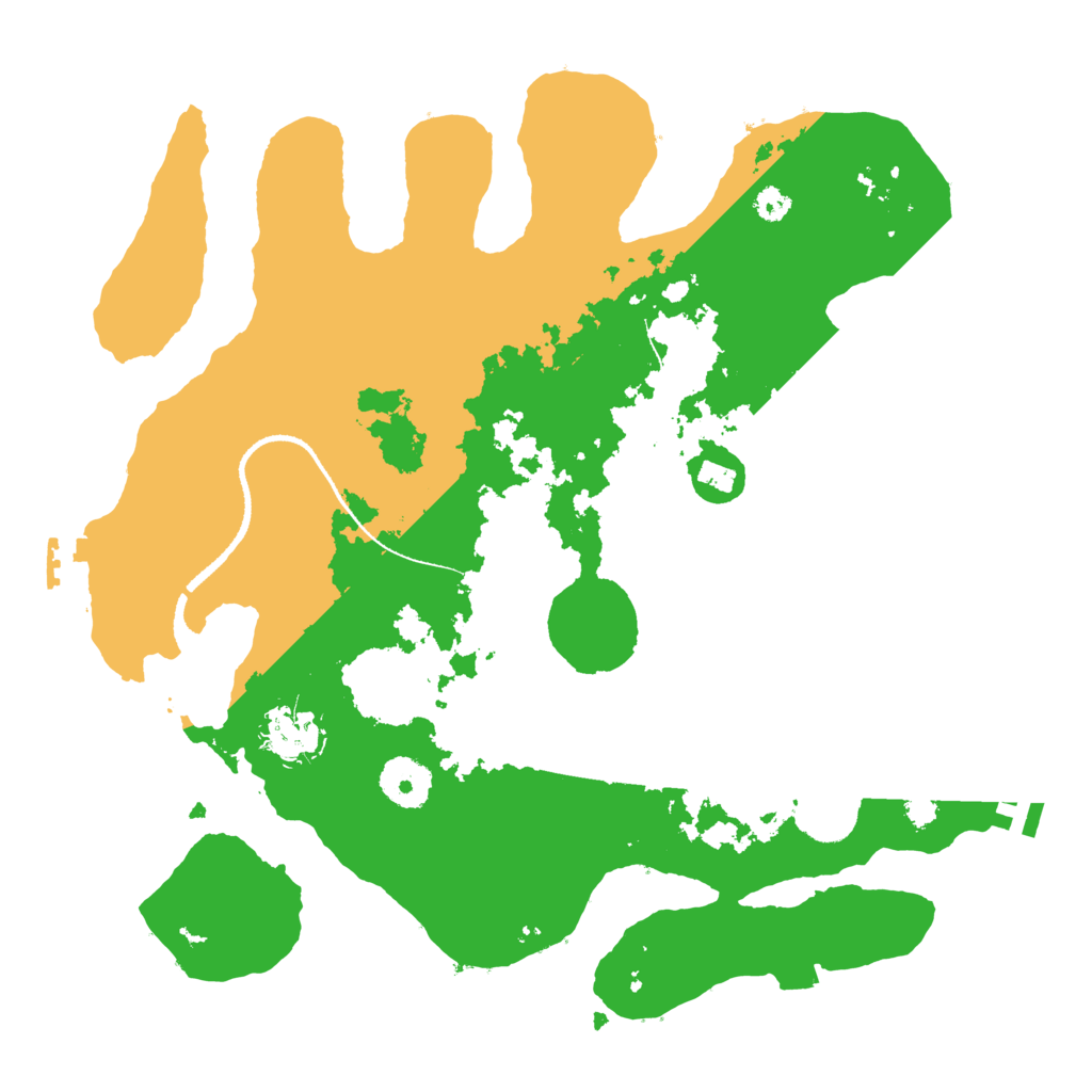 Biome Rust Map: Procedural Map, Size: 3250, Seed: 393354704