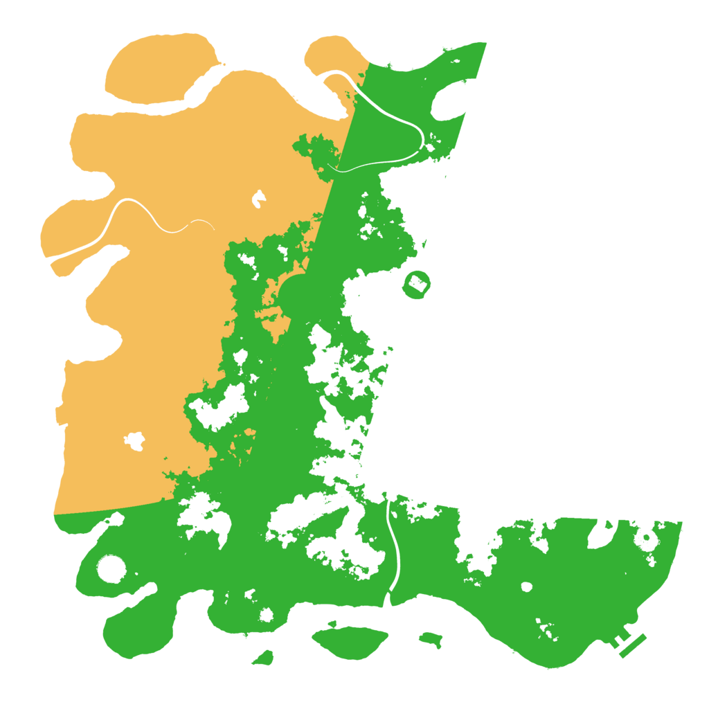 Biome Rust Map: Procedural Map, Size: 4500, Seed: 28505