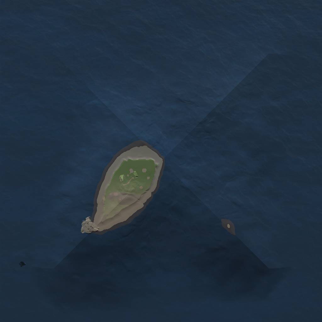 Rust Map: Procedural Map, Size: 1000, Seed: 391439, 3 Monuments