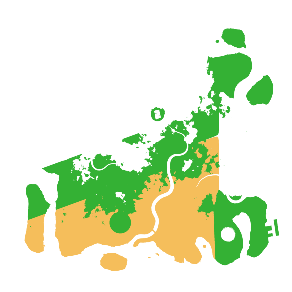 Biome Rust Map: Procedural Map, Size: 3600, Seed: 2092023