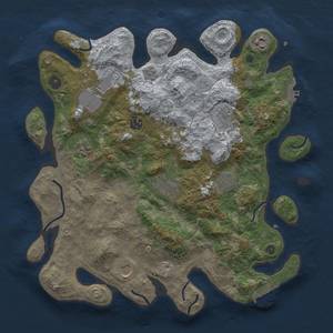 Thumbnail Rust Map: Procedural Map, Size: 3800, Seed: 92945145, 16 Monuments