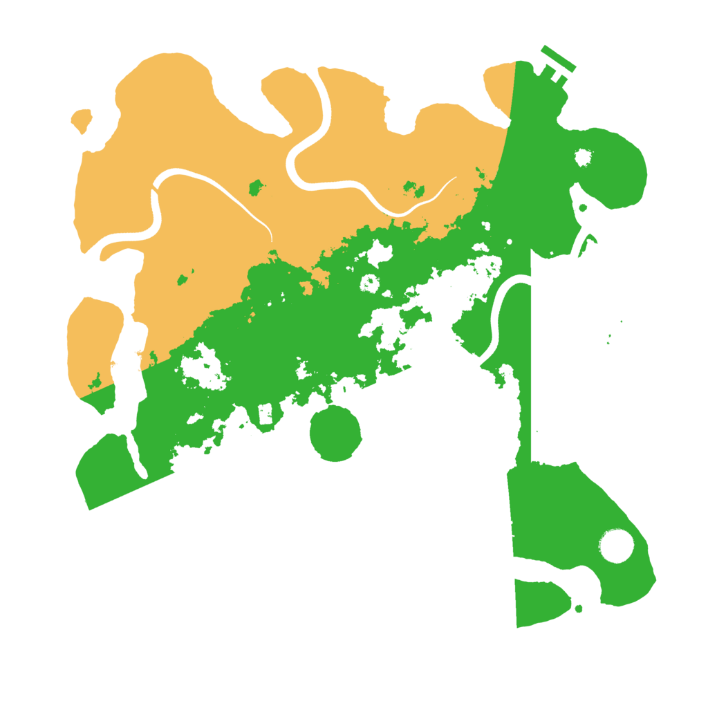 Biome Rust Map: Procedural Map, Size: 3700, Seed: 1197137708