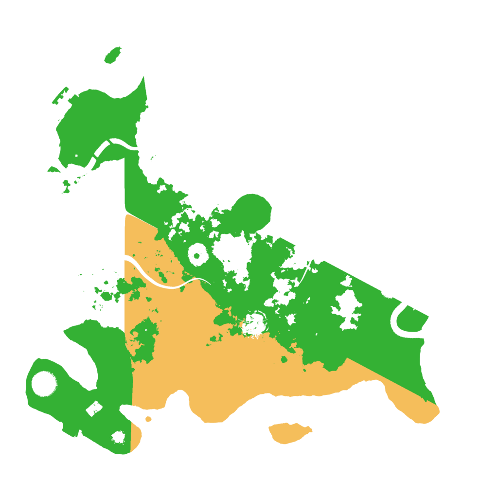 Biome Rust Map: Procedural Map, Size: 3500, Seed: 2919