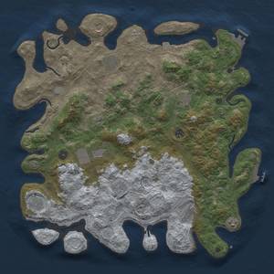 Thumbnail Rust Map: Procedural Map, Size: 4500, Seed: 1175130280, 19 Monuments