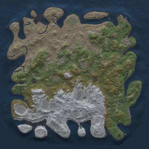 Thumbnail Rust Map: Procedural Map, Size: 4500, Seed: 1175130280, 18 Monuments