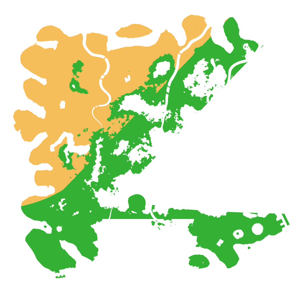 Biome Rust Map: Procedural Map, Size: 4500, Seed: 323477654