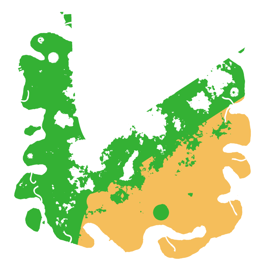 Biome Rust Map: Procedural Map, Size: 4500, Seed: 3966