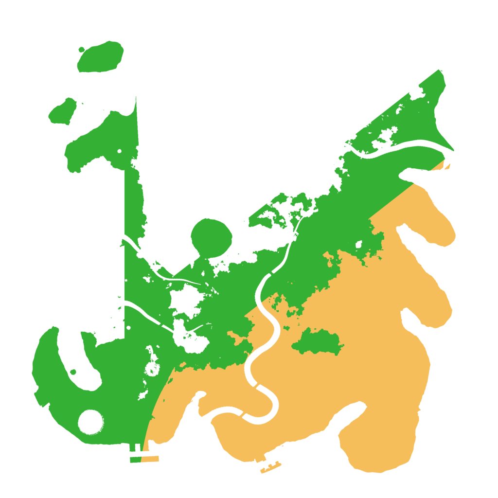 Biome Rust Map: Procedural Map, Size: 3500, Seed: 682741148