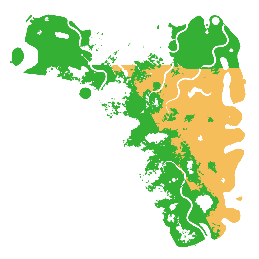 Biome Rust Map: Procedural Map, Size: 6000, Seed: 255374687