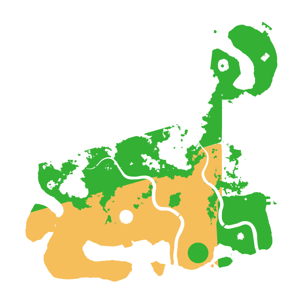 Biome Rust Map: Procedural Map, Size: 3800, Seed: 727855409