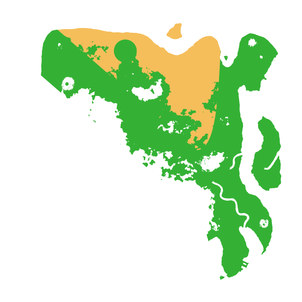 Biome Rust Map: Procedural Map, Size: 3500, Seed: 27510137
