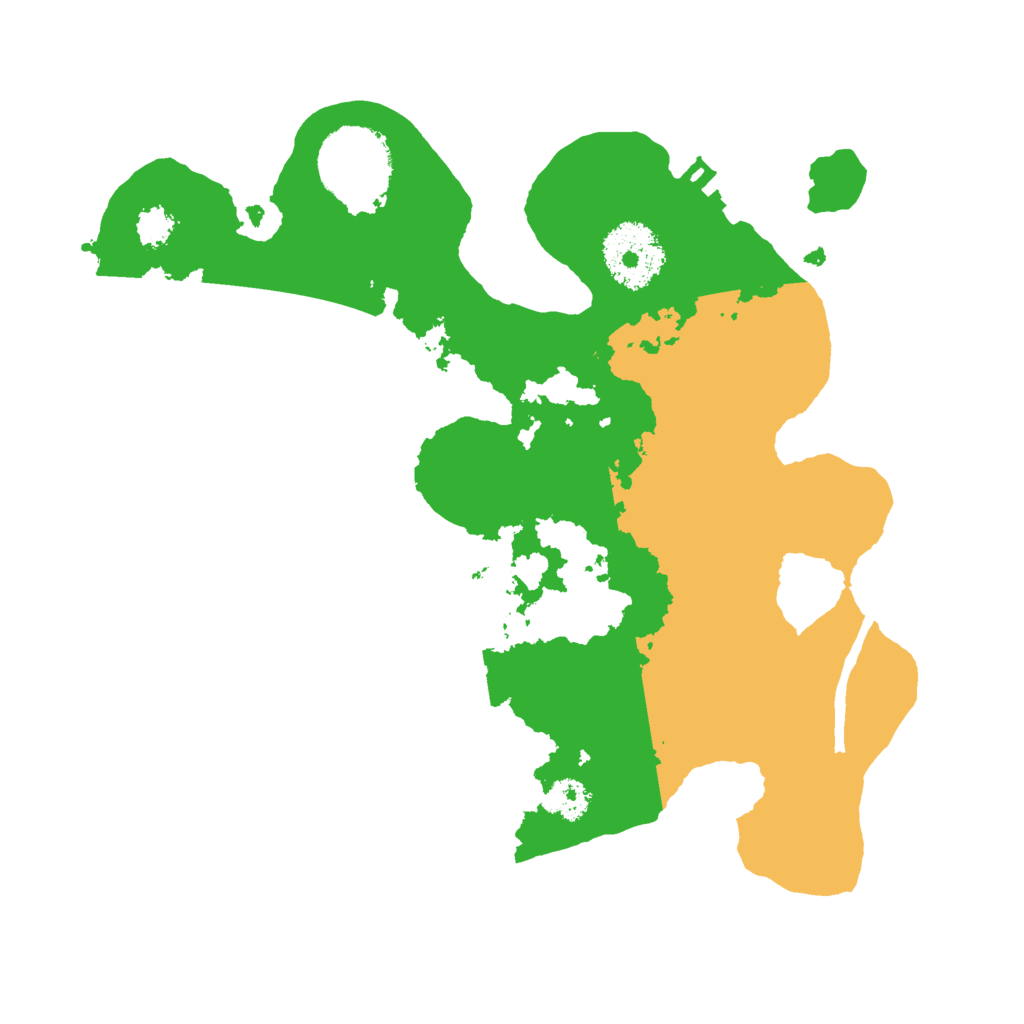 Biome Rust Map: Procedural Map, Size: 2500, Seed: 5454