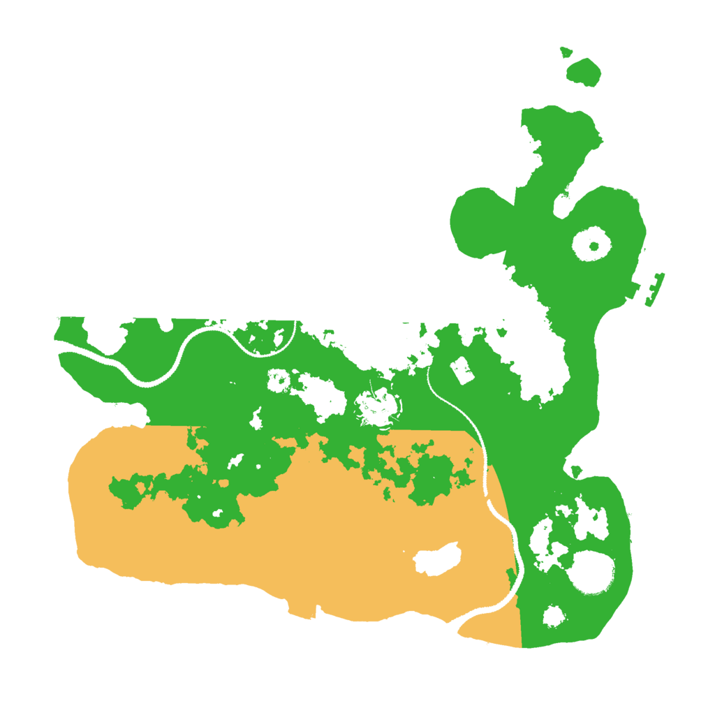 Biome Rust Map: Procedural Map, Size: 3000, Seed: 491522531