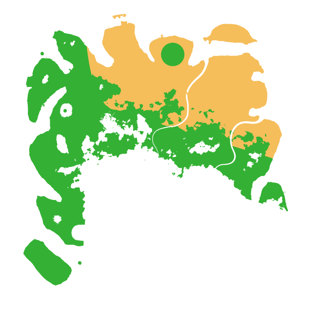 Biome Rust Map: Procedural Map, Size: 3500, Seed: 48385019