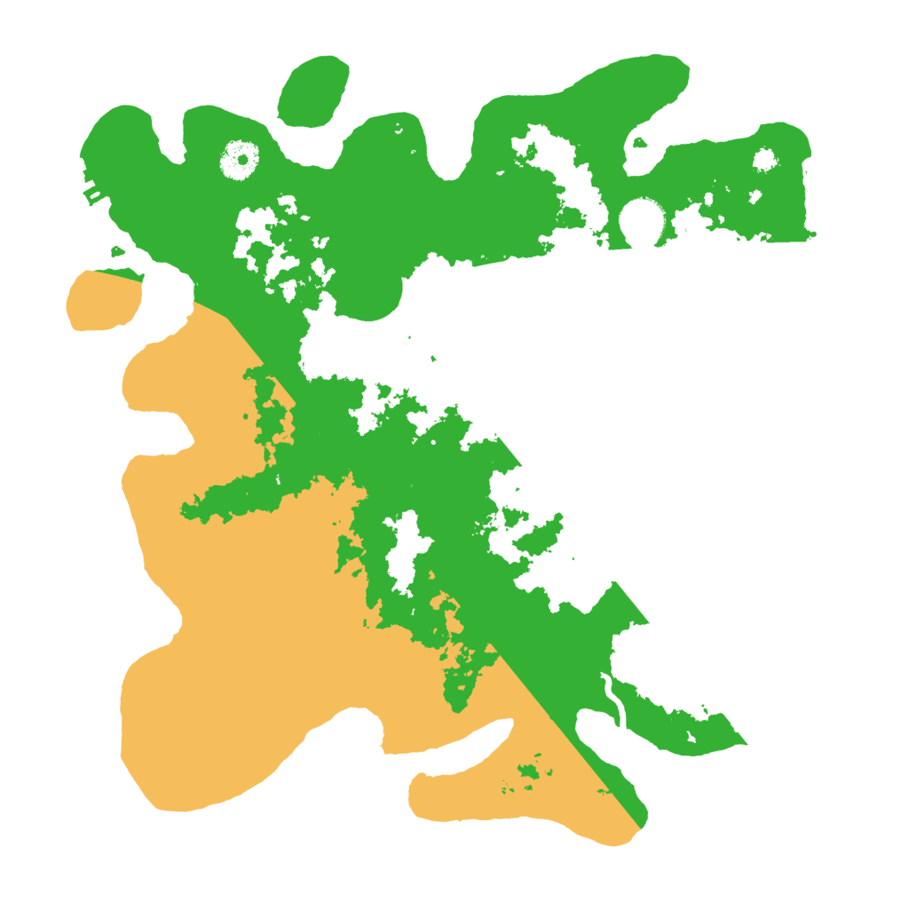 Biome Rust Map: Procedural Map, Size: 3500, Seed: 54969